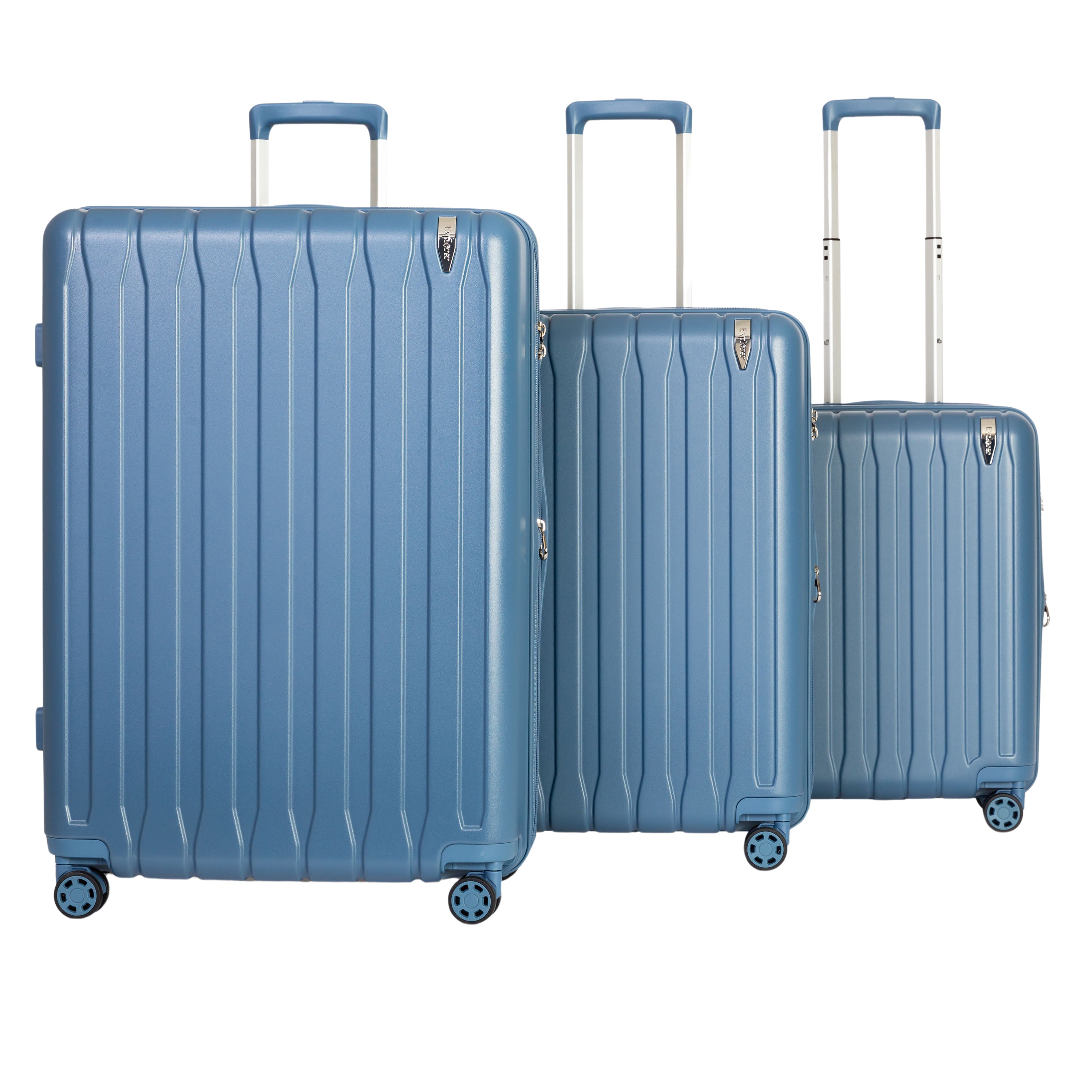 Explorer Globetrotter 3Piece Expandable Polycarbonate Luggage Set