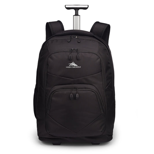 High Sierra Freewheel Pro Wheeled Backpack - Black