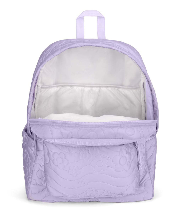 JanSport SuperBreak Plus FX Backpack - Pastel Lilac Daisy Daydream