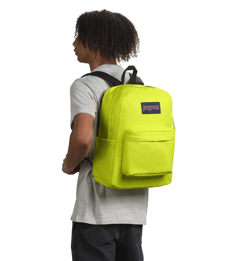JanSport SuperBreak Plus Backpack - Cyber Lime