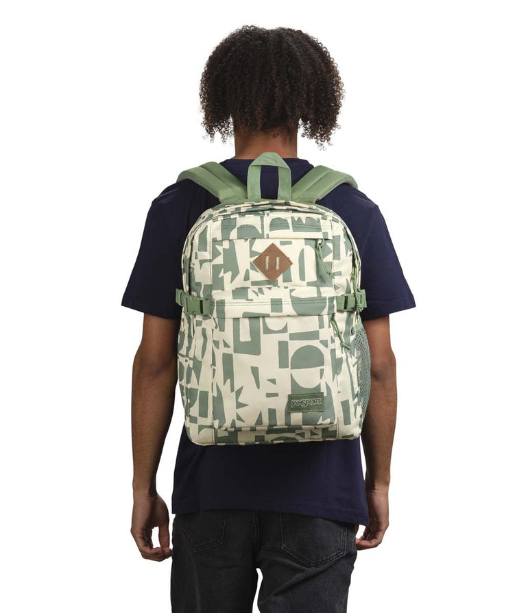 JanSport Main Campus Backpack - Simple Cutout Green