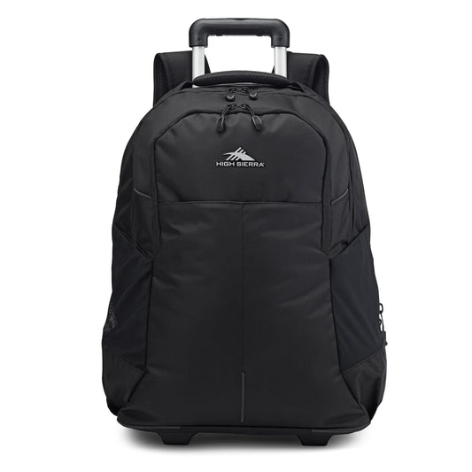 High Sierra Powerglide Pro Wheeled Backpack - Black