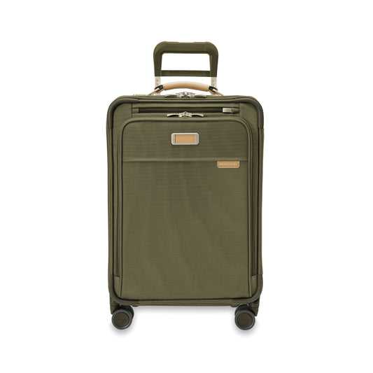 Briggs & Riley NEW Baseline Essential Carry-On Spinner Luggage - Olive