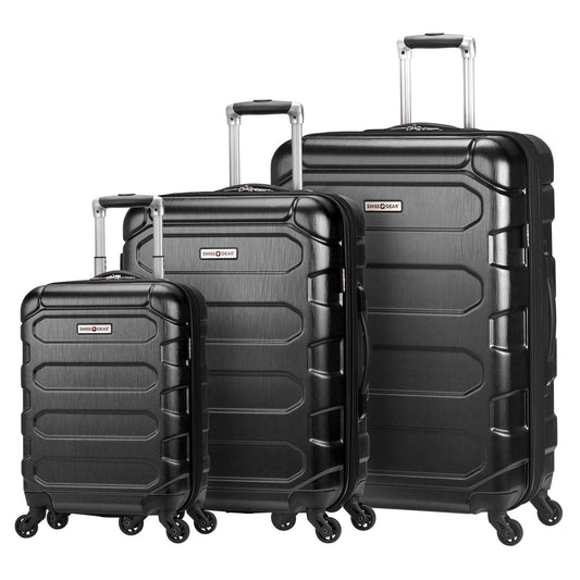 Swiss Gear Rupert 3-Piece Expandable Luggage Set - Black