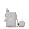 Kipling Elvin Metallic Crossbody Phone Bag - Bright Metallic