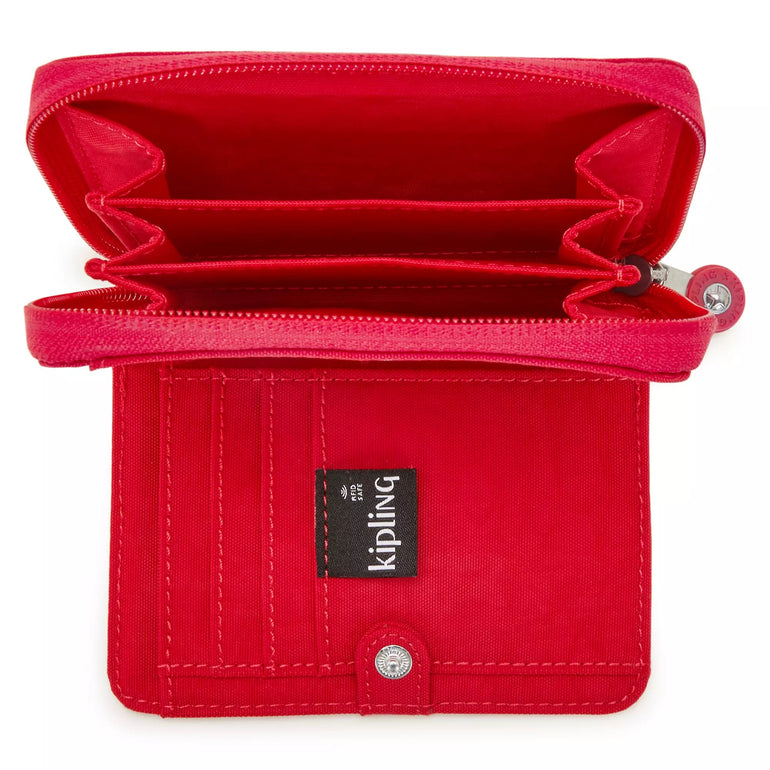 Kipling Money Love Petit Portefeuille RFID - Rouge