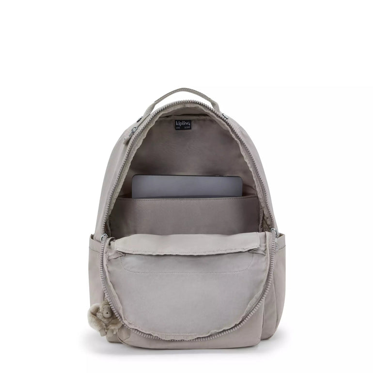 Kipling Seoul Grand Sac à Dos pour Ordinateur - Gris