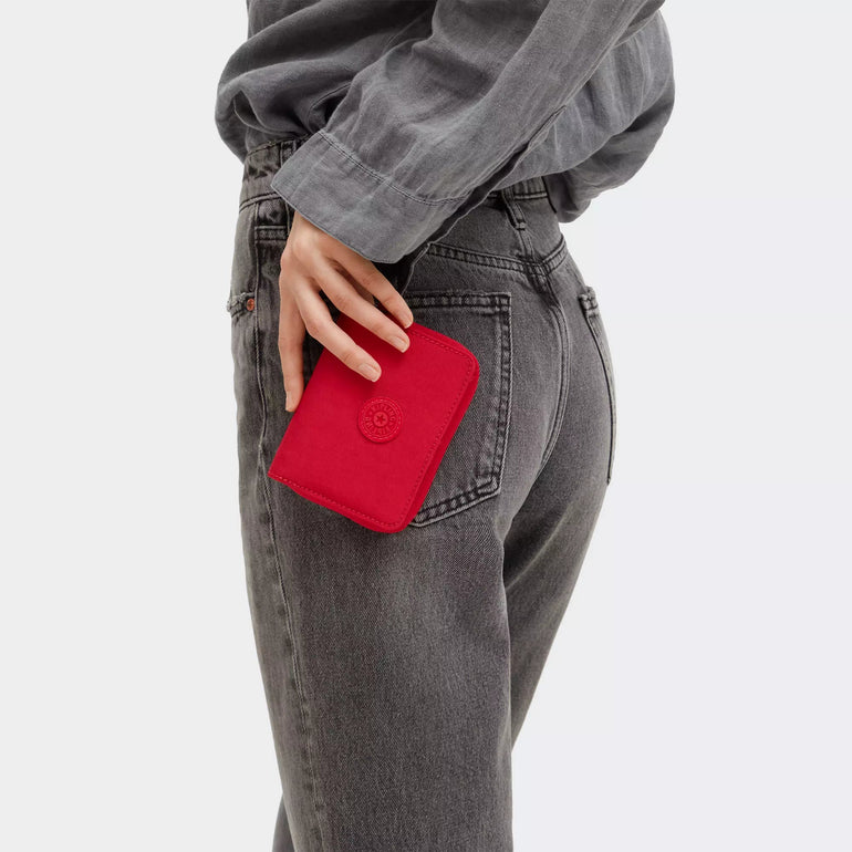 Kipling Money Love Petit Portefeuille RFID - Rouge