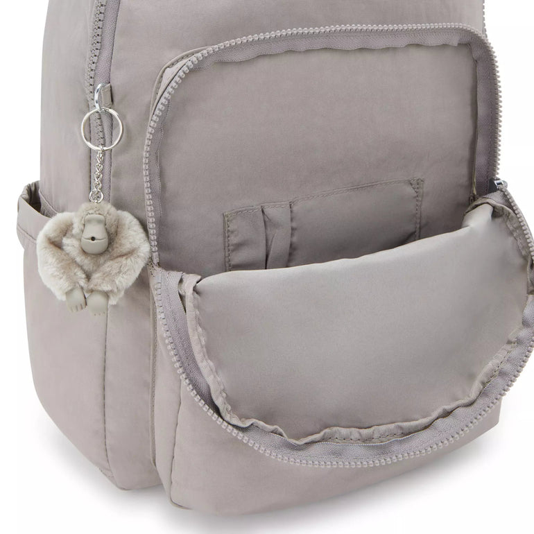 Kipling Seoul Grand Sac à Dos pour Ordinateur - Gris