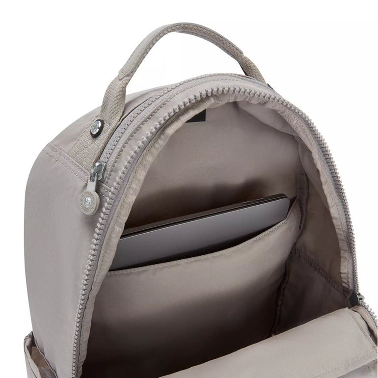Kipling Seoul Grand Sac à Dos pour Ordinateur - Gris