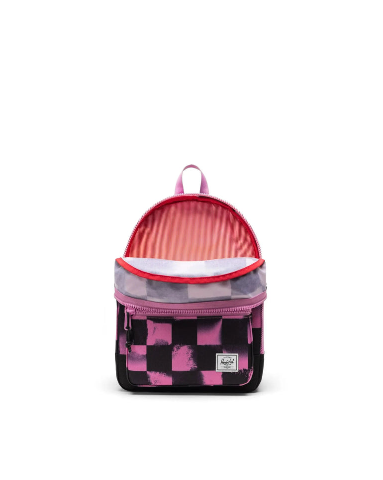 Herschel Heritage Kids Backpack - Stencil Checker Opera Mauve