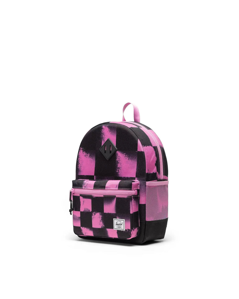 Herschel Heritage Kids Backpack - Stencil Checker Opera Mauve