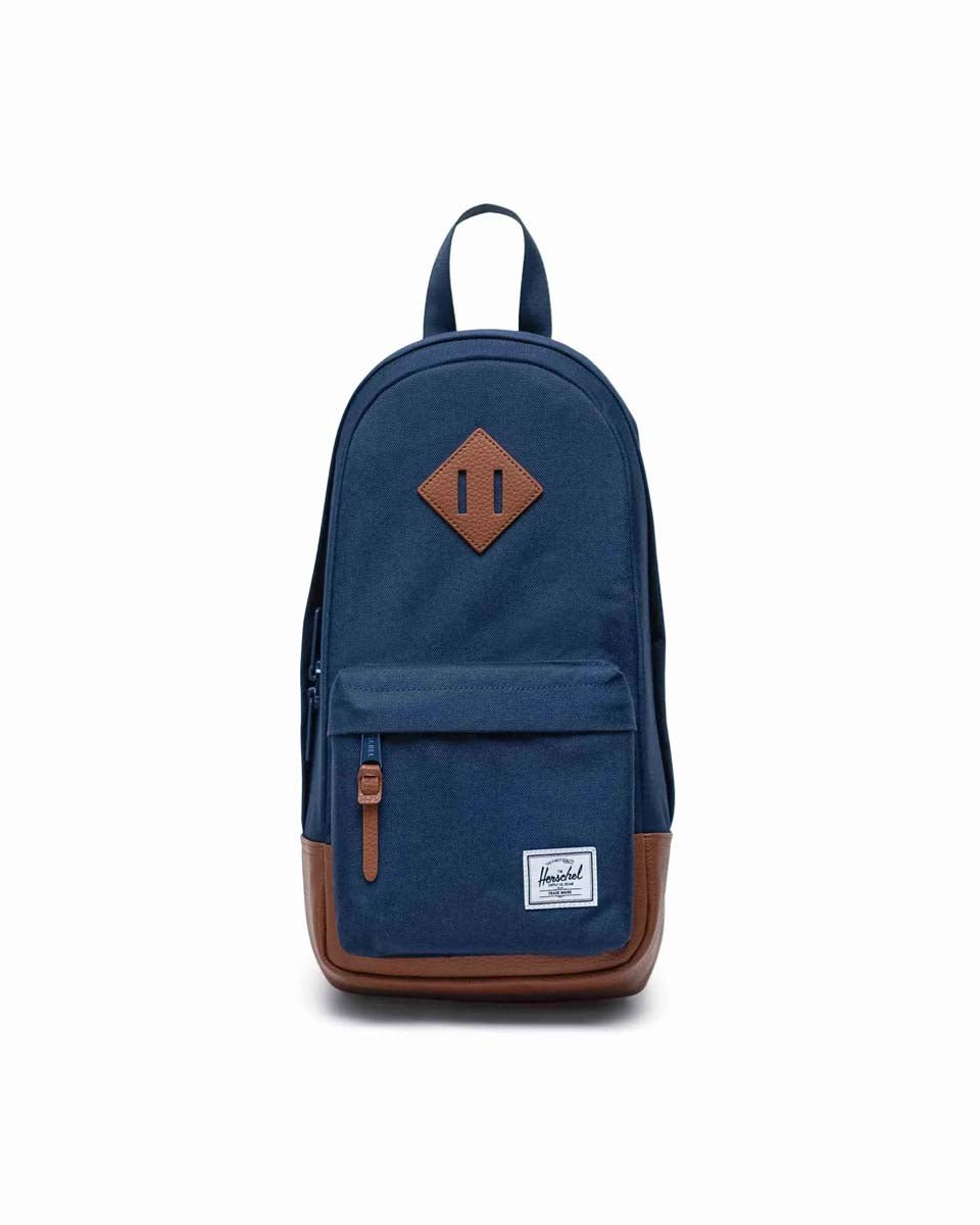 Herschel Heritage Shoulder Bag - Navy/Tan