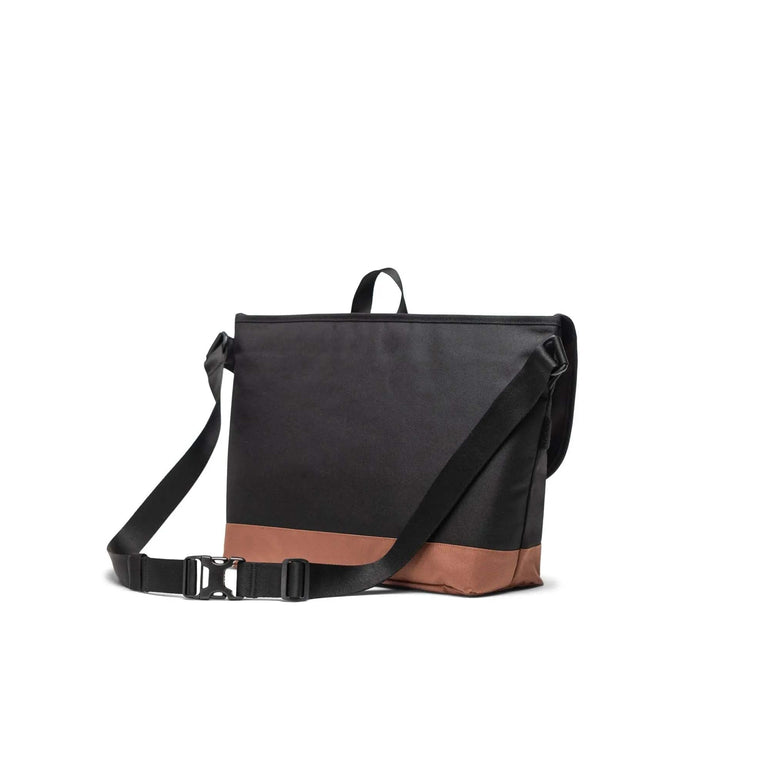 Herschel Cove Sac messager - Black/Saddle Brown