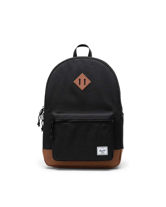 Herschel Heritage Youth Backpack - Black/Saddle Brown