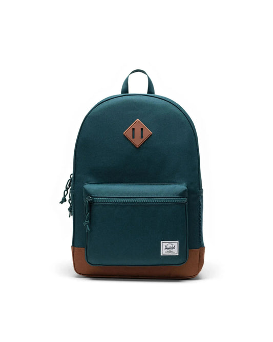 Herschel Heritage Youth Backpack - Dark Sea/Saddle Brown