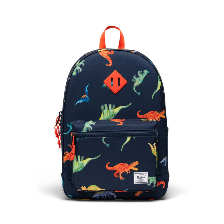 Herschel Heritage Youth Backpack - Watercolour Dinos Darkest Navy