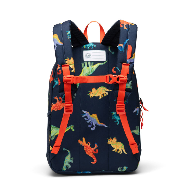 Herschel Heritage Youth Backpack - Watercolour Dinos Darkest Navy