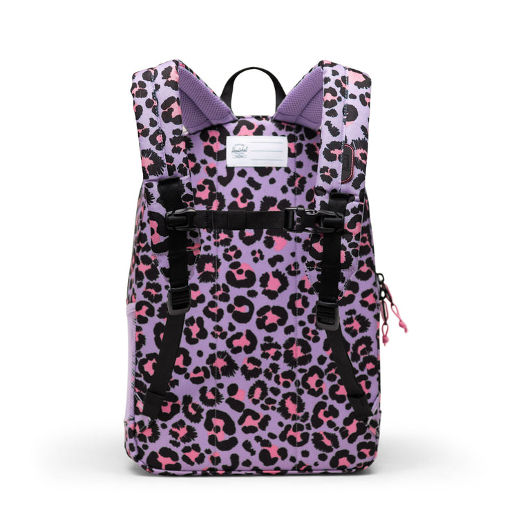 Herschel Heritage Youth Backpack - Scribble Leopard Sachet Pink
