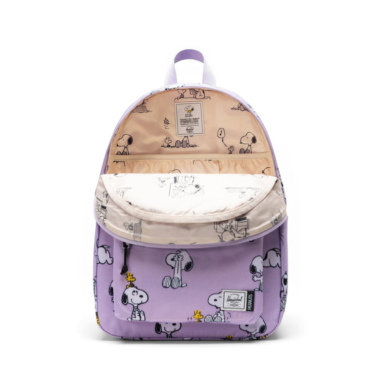 Herschel Peanuts Herschel Classic Backpack - Snoopy and Woodstock Pastel Lilac