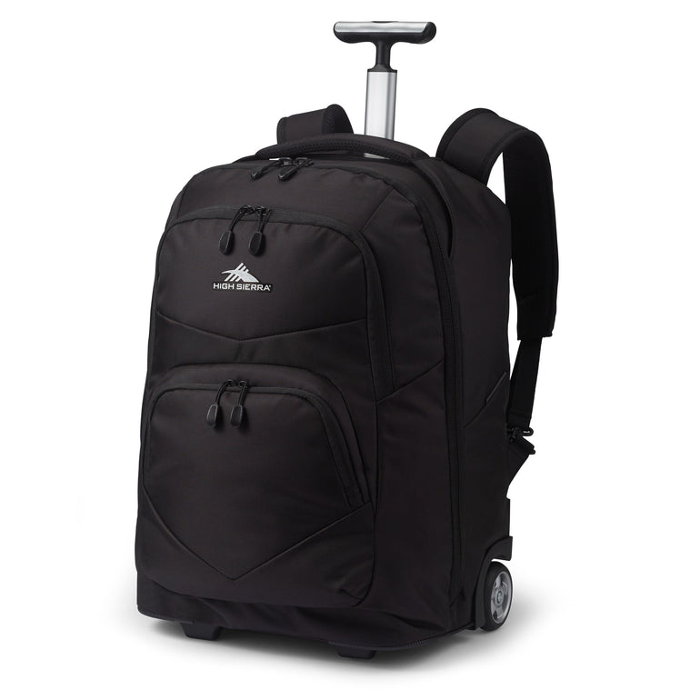 High Sierra Freewheel Pro Wheeled Backpack - Black
