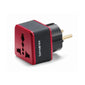 Samsonite Grounded Adapter Plug (Europe/Mid East) - Black/Red