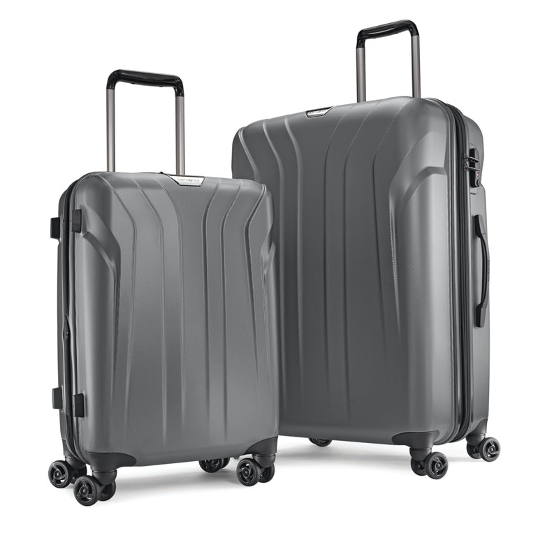Samsonite Xion 2-Piece Polycarbonate Expandable Spinner Luggage Set - Charcoal