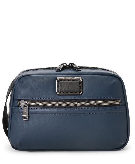 Tumi Alpha Bravo Response Travel Kit - Navy Coated Canvas