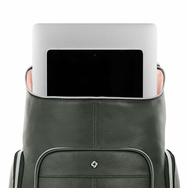 Samsonite Mobile Solution 2 Leather Deluxe Backpack