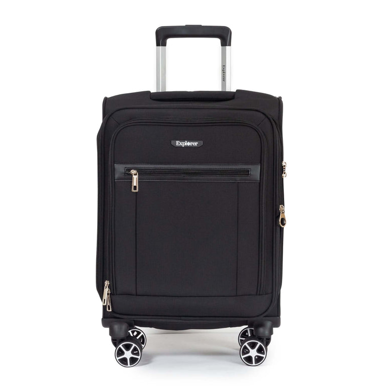 Explorer Onyx Carry-On Expandable Spinner Luggage