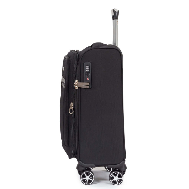 Explorer Onyx Carry-On Expandable Spinner Luggage