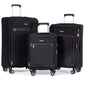 Explorer Onyx Expandable 3-Piece Luggage Set