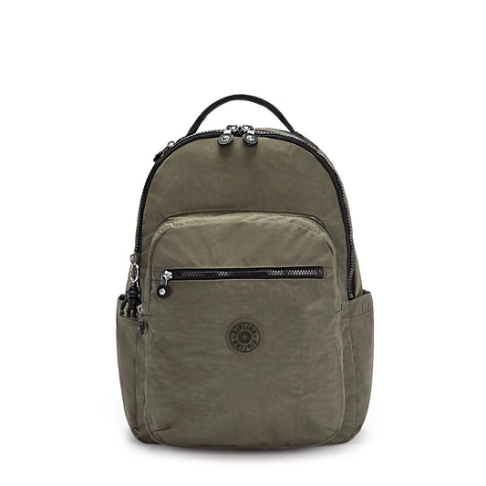 Kipling Seoul Large 15" Laptop Backpack - Green Moss