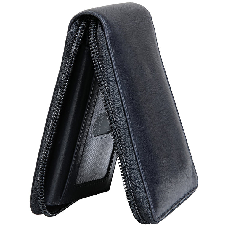 Mancini BELLAGIO Zippered RFID Billfold With Removable Passcase
