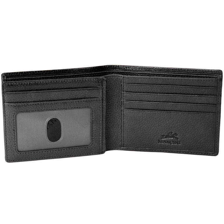 Mancini Fifth Avenue RFID Secure Center Wing Billfold