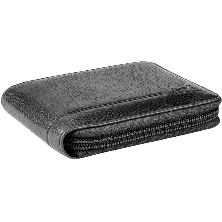 Mancini Fifth Avenue RFID Zippered Billfold with Removable Passcase