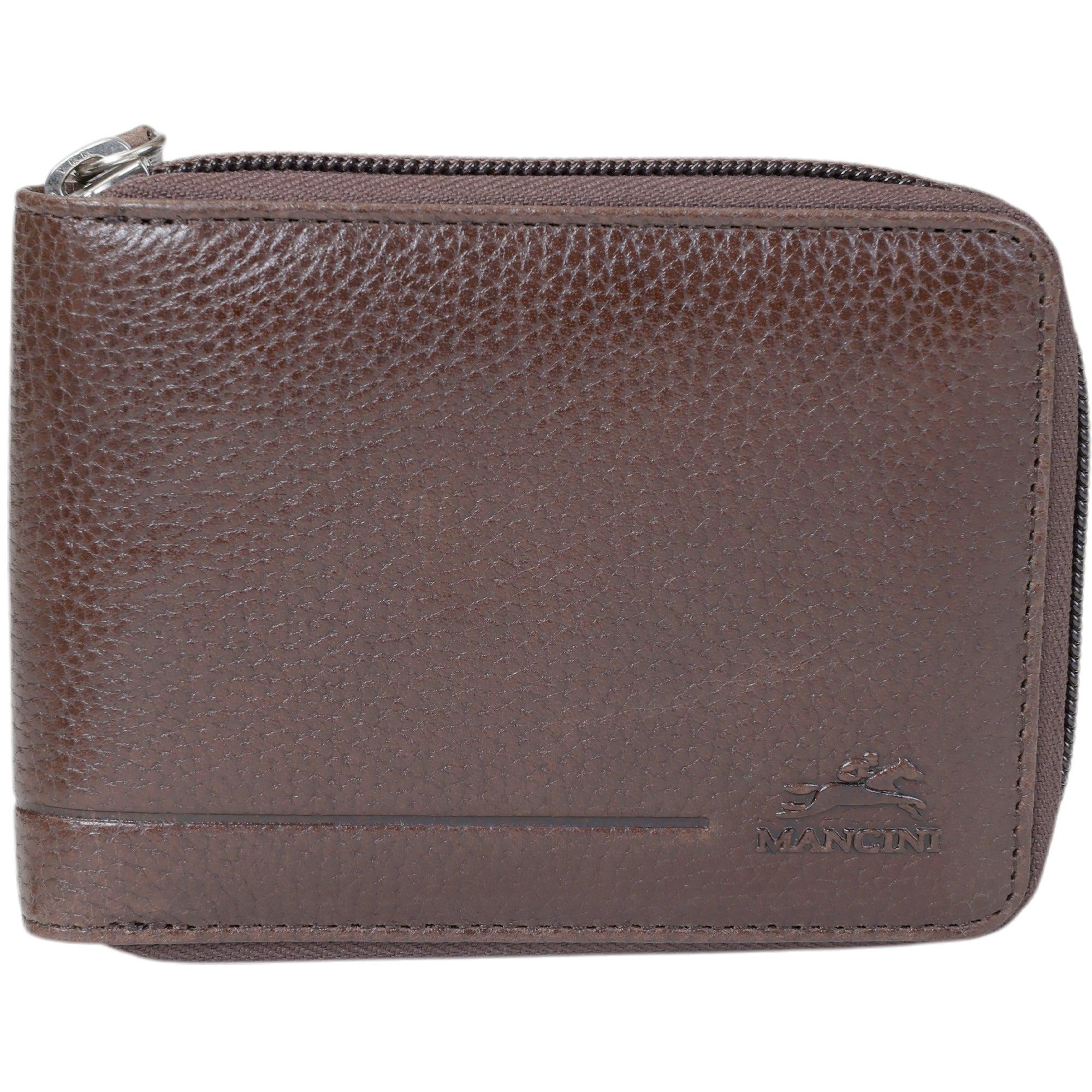Mancini Fifth Avenue RFID Zippered Billfold with Removable Passcase