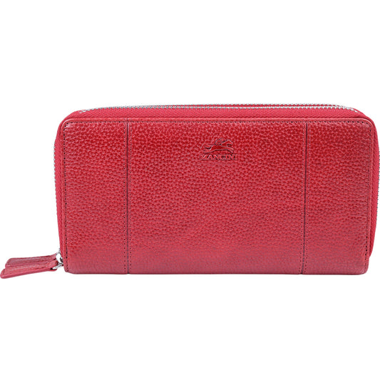 Mancini Fifth Avenue RFID Secure Double Zipper Wallet