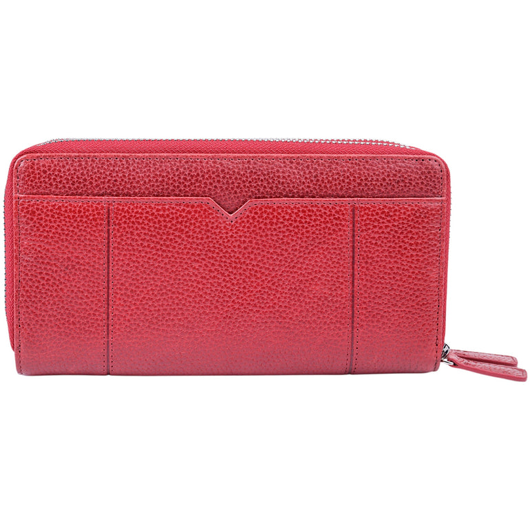 Mancini Fifth Avenue RFID Secure Double Zipper Wallet