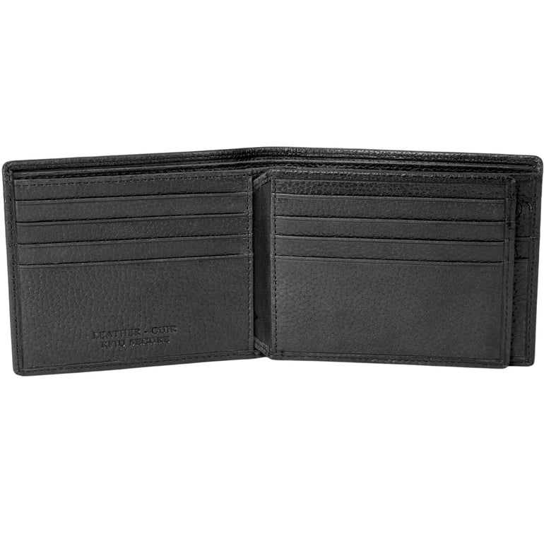 Mancini Fifth Avenue RFID Secure Center Wing Wallet with Coin Pocket