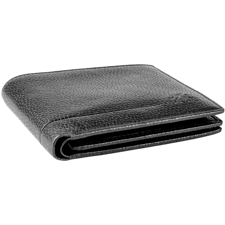 Mancini Fifth Avenue RFID Secure Center Wing Wallet with Coin Pocket