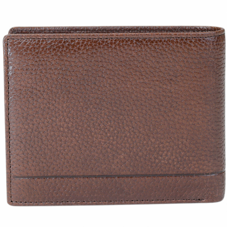 Mancini Fifth Avenue RFID Secure Center Wing Wallet with Coin Pocket