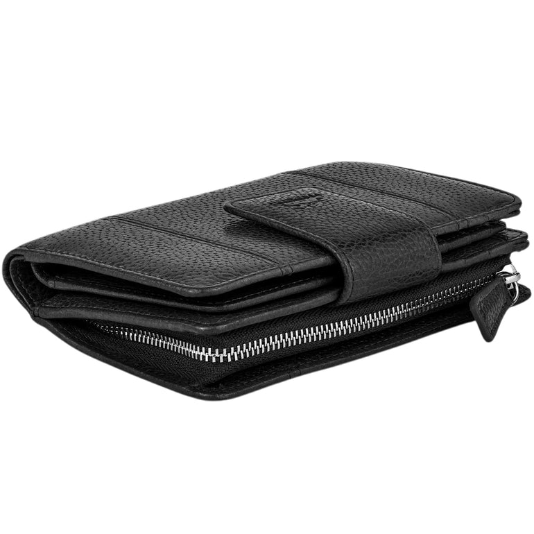 Mancini Fifth Avenue RFID Secure Medium Clutch Wallet