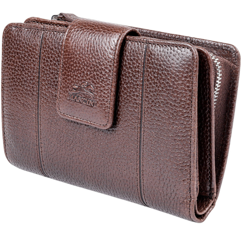 Mancini Fifth Avenue RFID Secure Medium Clutch Wallet