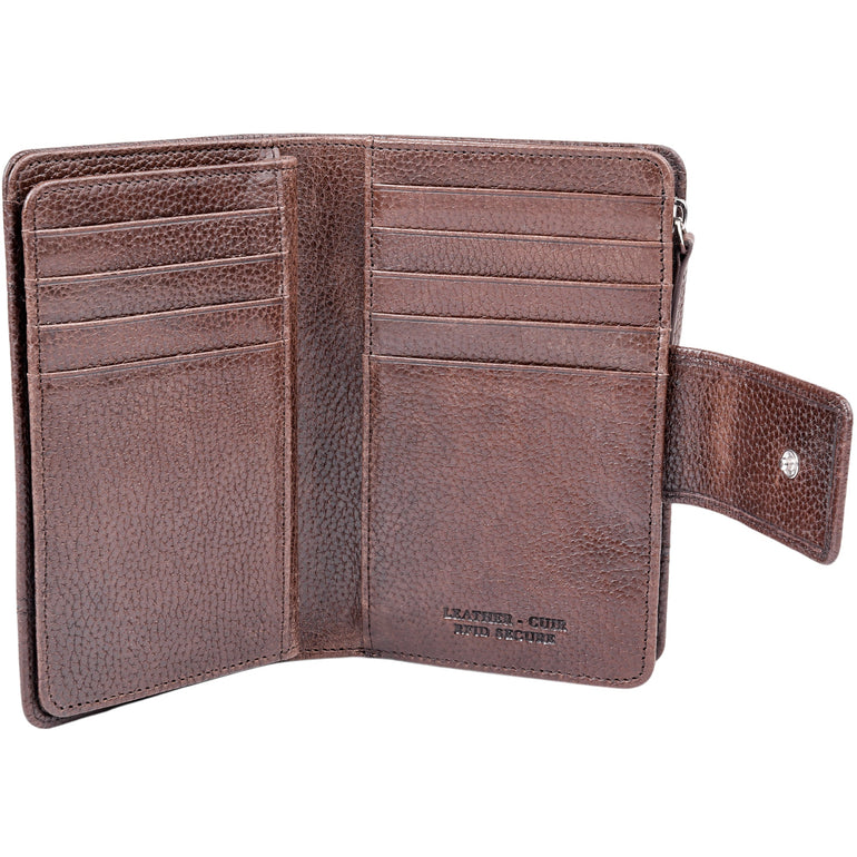 Mancini Fifth Avenue RFID Secure Medium Clutch Wallet