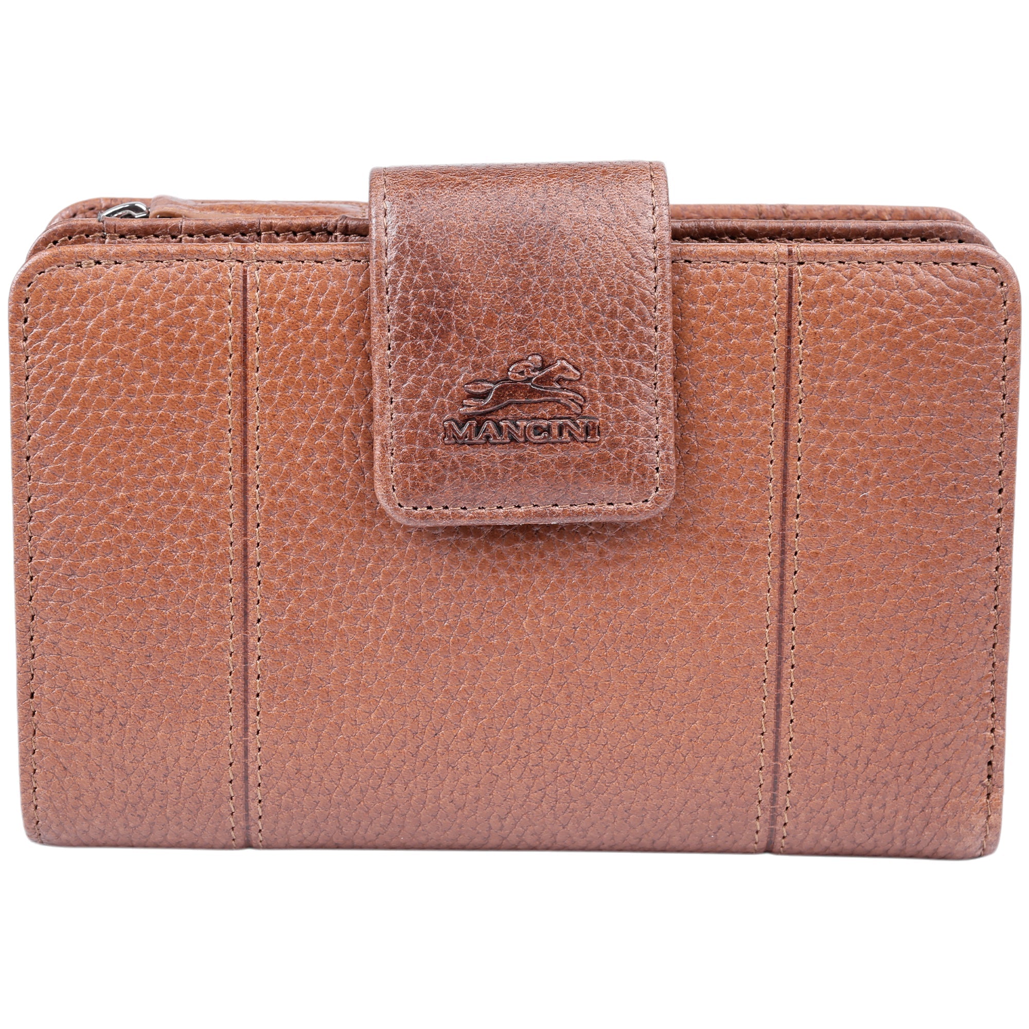 Mancini Fifth Avenue RFID Secure Medium Clutch Wallet