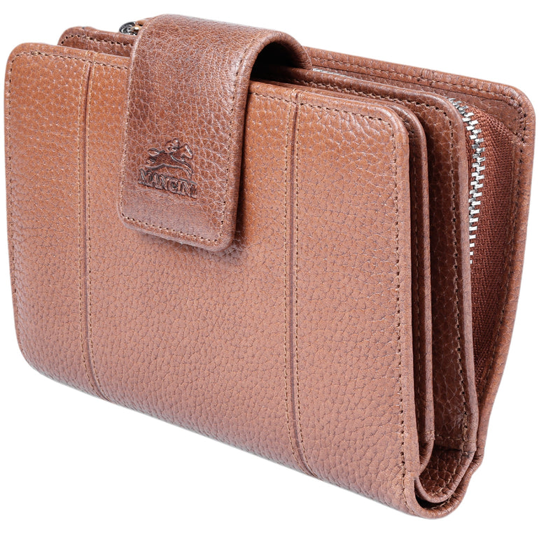 Mancini Fifth Avenue RFID Secure Medium Clutch Wallet