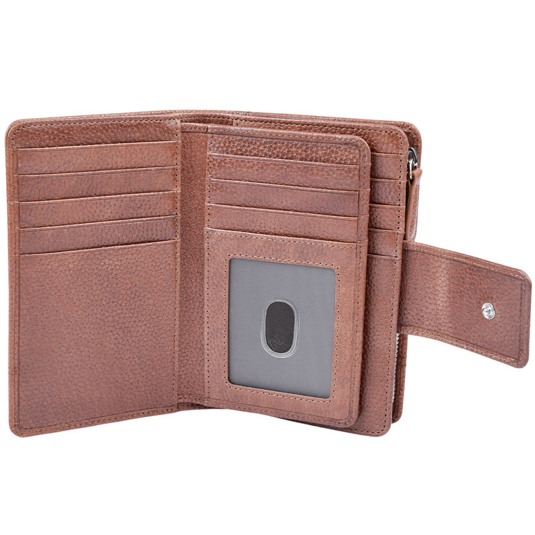 Mancini Fifth Avenue RFID Secure Medium Clutch Wallet