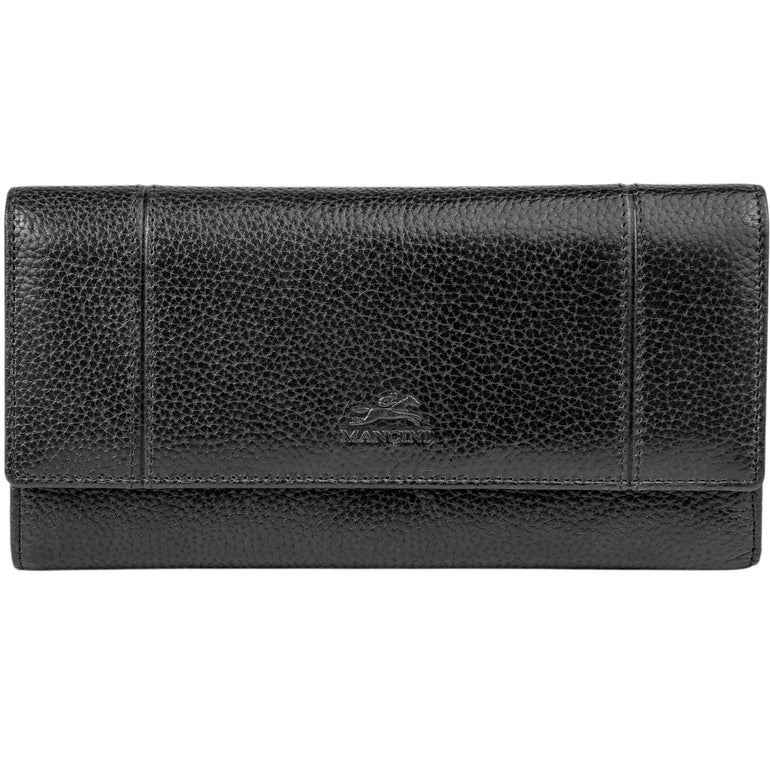 Mancini Fifth Avenue RFID Secure Quad Fold Wallet