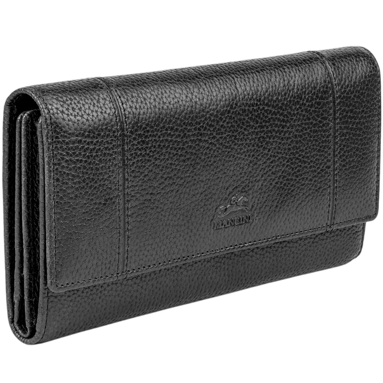 Mancini Fifth Avenue RFID Secure Quad Fold Wallet